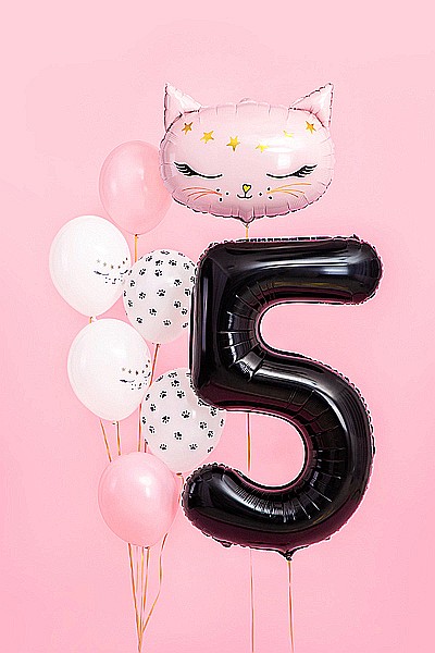 PD BALON FOLIE ALUMINIU Number "5", 86cm, black FB1M-5-010 [2]