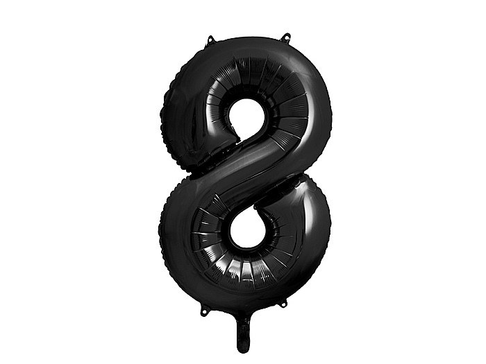 PD BALON FOLIE ALUMINIU Number "8", 86cm, black FB1M-8-010 [1]
