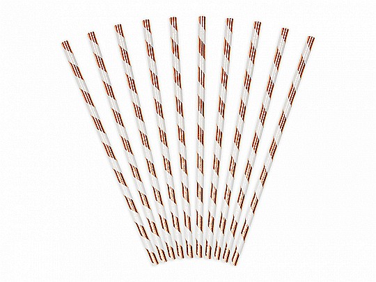 PD PAIE DIN HARTIE PENTRU BAUTURI light rose gold, 19.5cm 10/set SPP1M-019RJ [2]