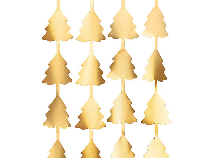 PD GHIRLANDA Christmas trees, gold, 100 x 245cm GNT3-019 [2]