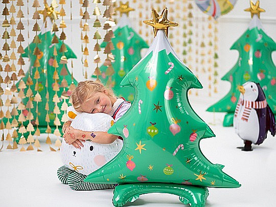 PD GHIRLANDA Christmas trees, gold, 100 x 245cm GNT3-019 [6]