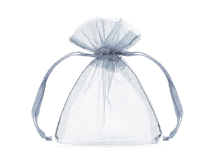 PD SAC ORGANZA, Organza pouches silver, 10cm 10/set WRG5-018-10 [1]