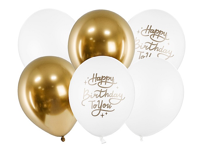 PD BALOANE Balloons 30 cm, Happy Birthday To You, mix, 6/SET SB14P-305-000-6 [1]