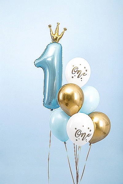 PD BALOANE Balloons 30cm, One, Pastel Light Blue 6/SET SB14P-307-001J-6 [2]