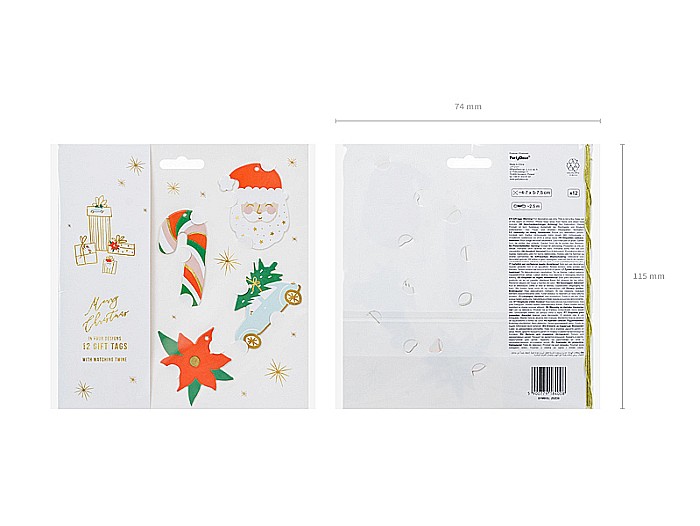 PD ETICHETE CADOU, Christmas, Santa mix, 12/SET ZDZ20 [5]