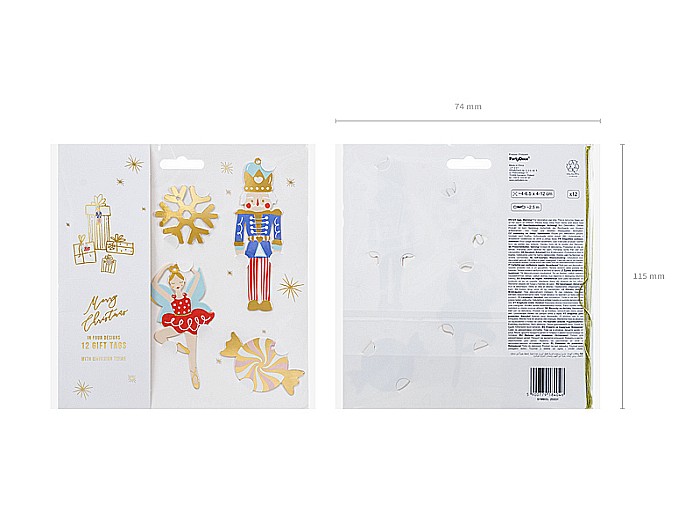 PD ETICHETE CADOU, Christmas, Nutcracker mix, 12/SET ZDZ21 [5]