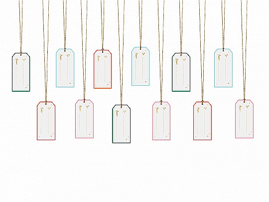 PD ETICHETE CADOU, Christmas, Gift tags, mix, 9 x 4cm, 12/SET ZDZ23 [1]