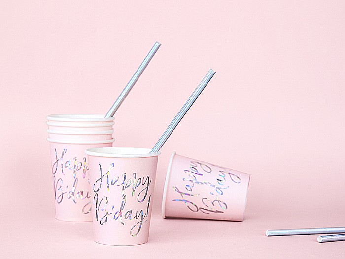 PD PAHARE CARTON Happy B'day!, light powder pink, 220ml 6/SET KPP63-081PJ-EU3 [3]