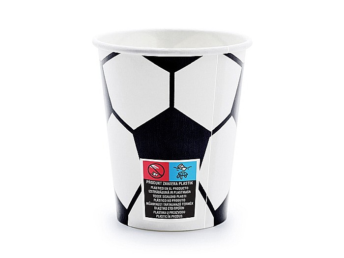 PD PAHARE CARTON Football, mix, 260ml 6/SET KPP72-EU3 [2]