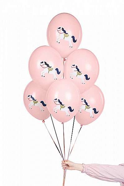 PD BALOANE Balloons 30cm, Little horse, Pastel Pale Pink, 6/set SB14P-316-081J-6 [3]