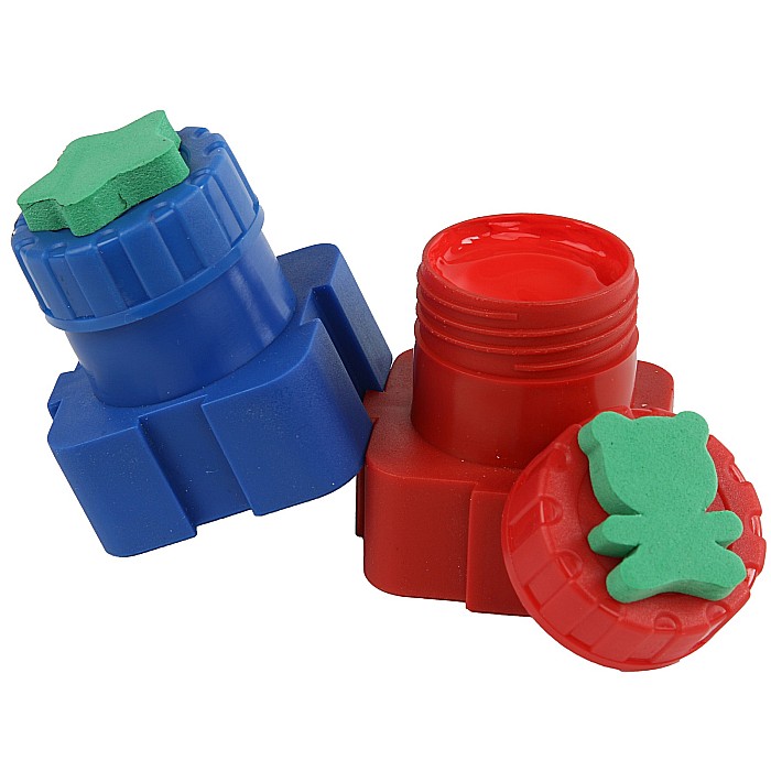 DE TEMPERA PENTRU DEGETE CU STAMPILE 8 CULORI KIDEA FDPS8KA [3]