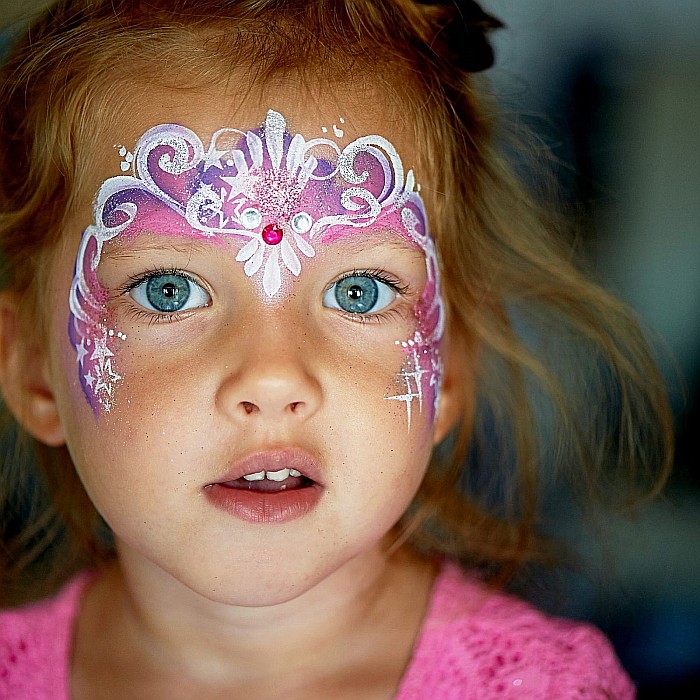 DE SET PICTURA PE FATA CU PENSULA SI APLICATOR 6 CULORI KIDEA FDT6KA [2]