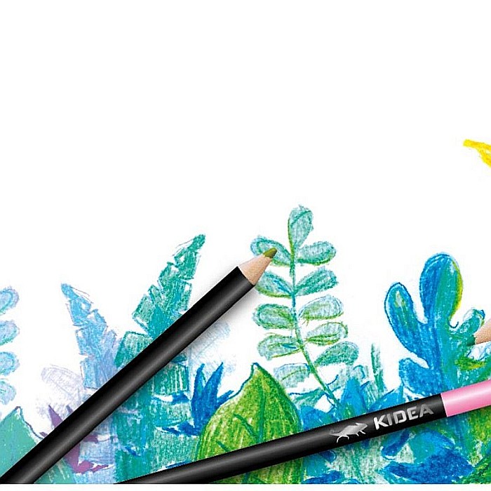 DE CREIOANE COLORATE TRIUNGHIULARE CUTIE METAL CULORI INTENSE 24/SET KIDEA KTMP24KA [4]