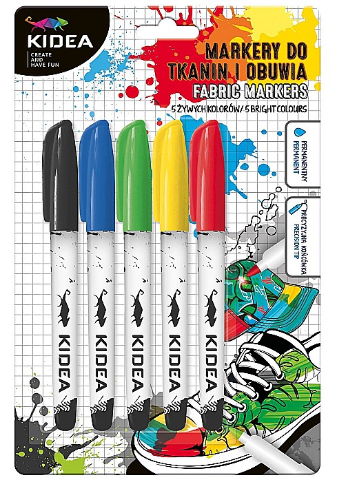 DE MARKER TEXTILE VF ROTUND CULORI INTENSE 5/SET KIDEA MOT5KA [1]