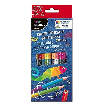 DE CREIOANE COLORATE TRIUNGHIULARE 2 CAPETE 12/SET KIDEA KTD24KKA [1]