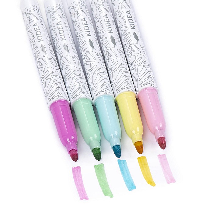 DE MARKER TEXTILE VF ROTUND CULORI PASTEL 5/SET KIDEA MPOT5KA [2]