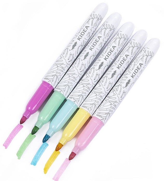 DE MARKER TEXTILE VF ROTUND CULORI PASTEL 5/SET KIDEA MPOT5KA [3]