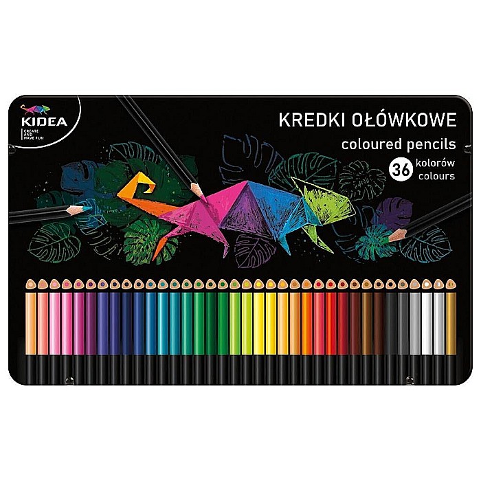 DE CREIOANE COLORATE TRIUNGHIULARE CUTIE METAL CULORI INTENSE 36/SET KIDEA KTMP36KA [1]