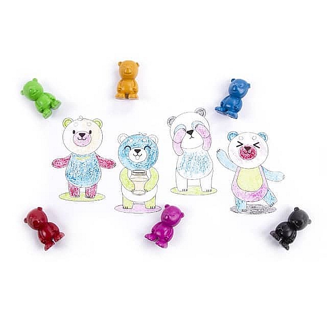 DE CREIOANE COLORATE CERATE FORMA URSULETI 6/SET KIDEA KMNR6KKA [2]