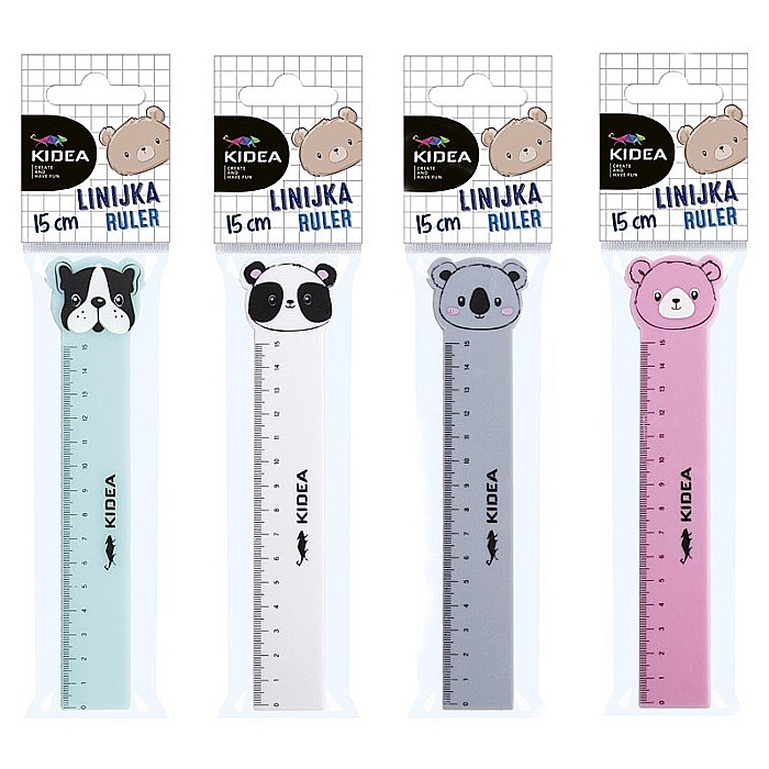 DE RIGLA 15CM CULORI PASTEL 4 MODELE KIDEA LF15CMKA [2]