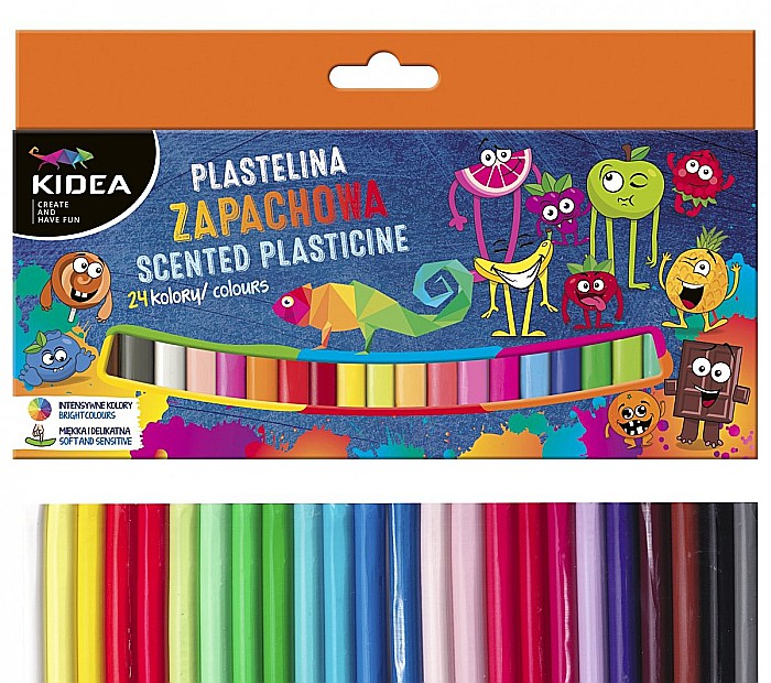 DE PLASTILINA PARFUMATA 24 CULORI KIDEA PZA24KA [2]