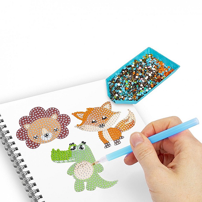 DE STICKERE 6/SET CU DIAMANTE COLORATE ANIMALE KIDEA NDZKA [3]