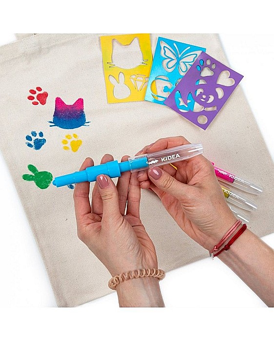 DE MARKERE SPRAY PENTRU TEXTILE 5 CULORI/SET ANIMALS KIDEA MTSSZ5KA [3]