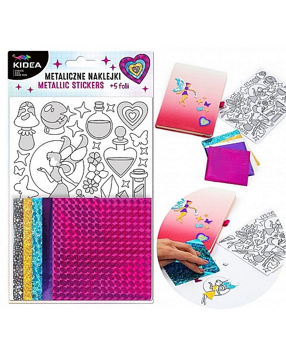 DE SET CREATIV CU STICKERE SI FOLII COLORATE METALIZATE FAIRIES KIDEA MNZKWKA [2]