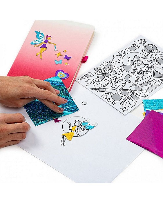 DE SET CREATIV CU STICKERE SI FOLII COLORATE METALIZATE FAIRIES KIDEA MNZKWKA [4]