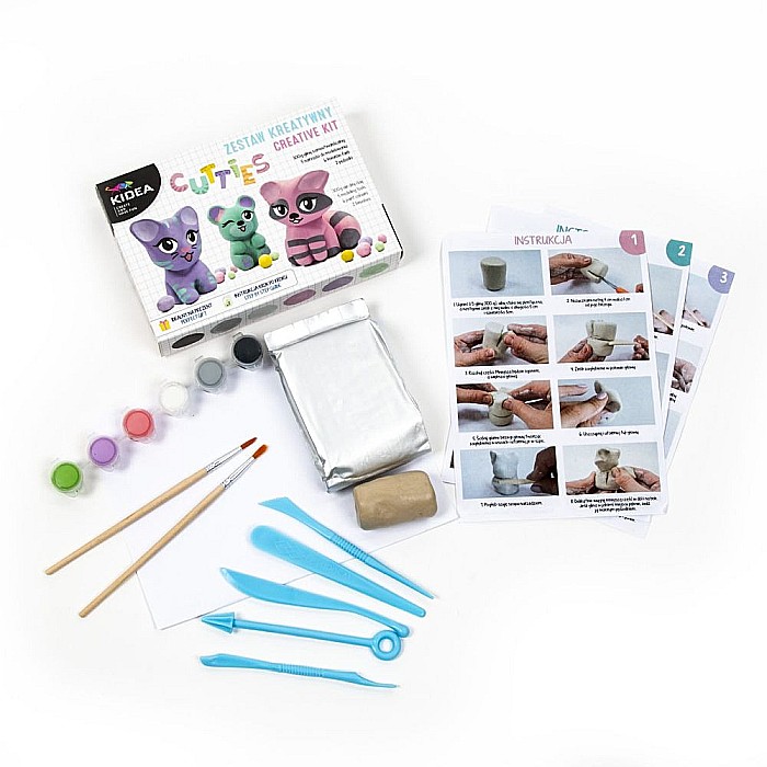 DE SET CREATIV ANIMALE DE PLUS DIN ARGILA KIDEA GSZMKA [3]