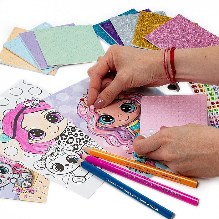 DE CARTE DE COLORAT CU STICKERE SI DIAMANTE ZANE KIDEA MOKWKA [3]