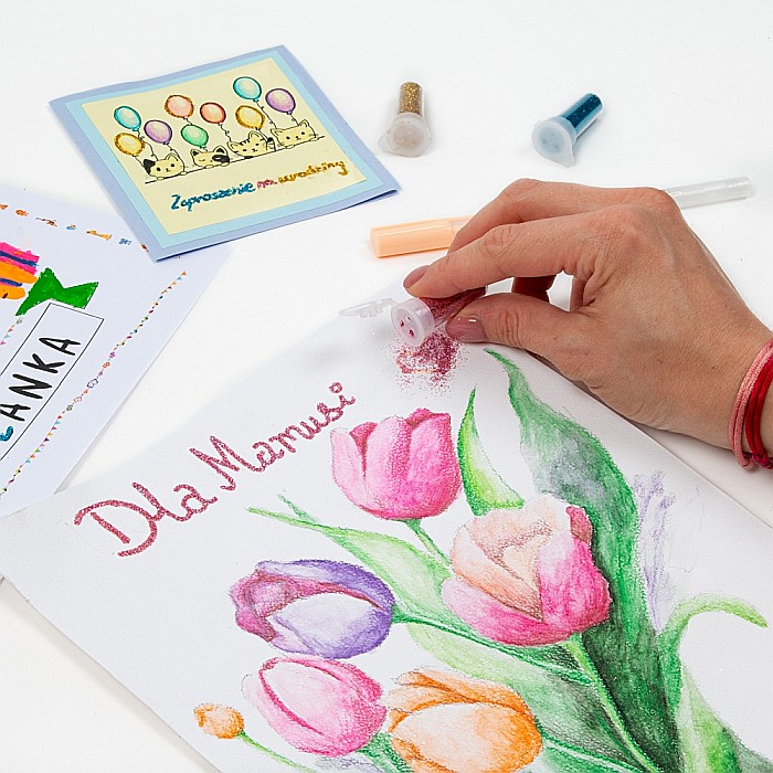 DE SET CREATIV KIDEA PIX CU LIPICI SI SCLIPICI IN 5 CULORI PK5BKA [2]