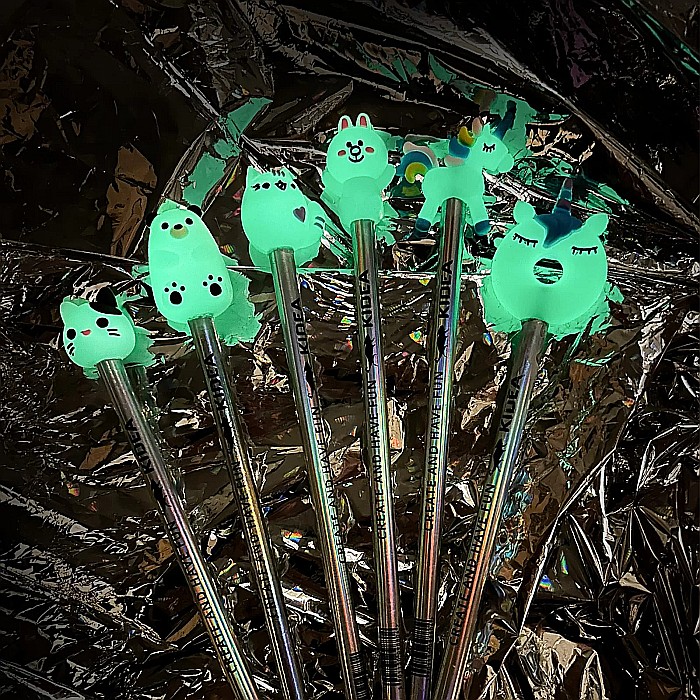 DE CREION HB 2/SET ANIMALUTE GLOW IN THE DARK KIDEA OFS2KA [5]