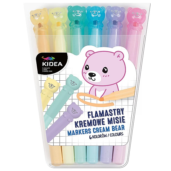 DE MARKER 6/SET CULORI PASTEL URSULETI KIDEA FKM6KKA [1]