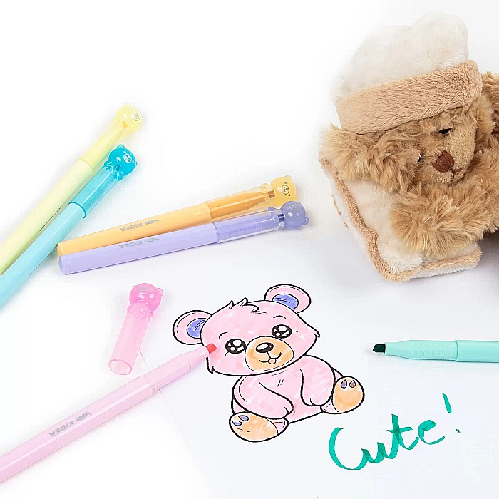 DE MARKER 6/SET CULORI PASTEL URSULETI KIDEA FKM6KKA [4]