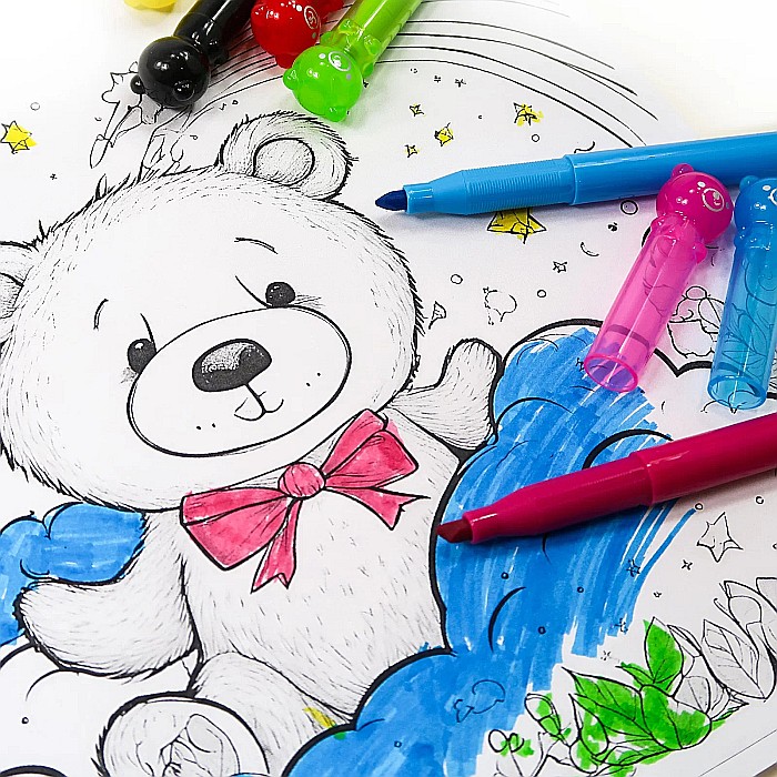 DE MARKER 6/SET CULORI ASORTATE URSULETI KIDEA FMI6KKA [5]