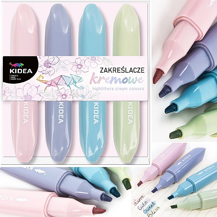 DE TEXTMARKER FUTURE CREAM COLOURS 4/SET KIDEA ZKFKA [2]