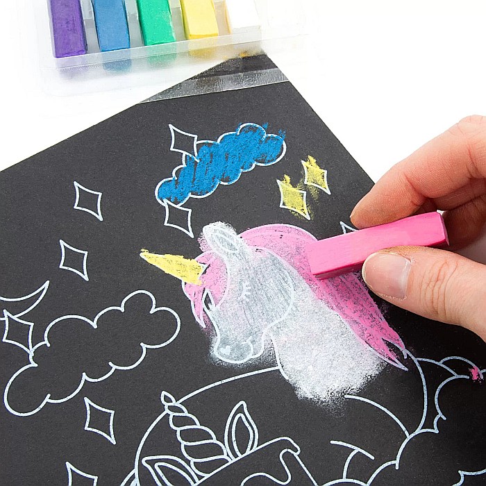 DE SET DESEN 6 CULORI PASTELURI CRETATE UNICORN KIDEA ZRPJKA [2]