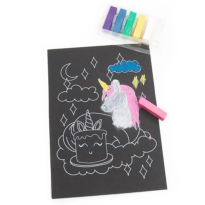 DE SET DESEN 6 CULORI PASTELURI CRETATE UNICORN KIDEA ZRPJKA [3]