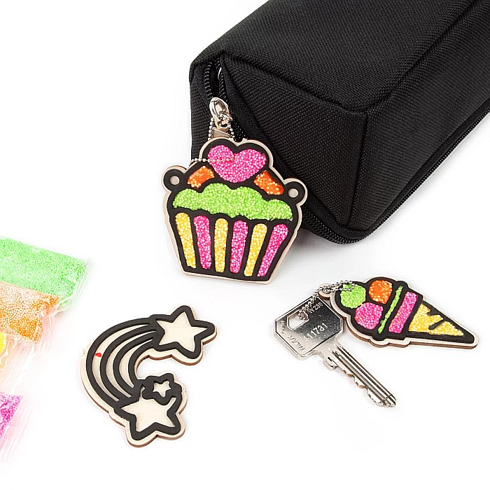 DE SET CREATIV 3 PANDANTIVE LEMN + SPUMA 4 CULORI SWEET KIDEA ZMPSKA [4]