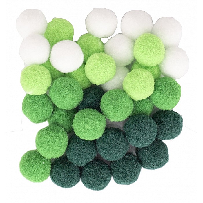 AS POMPOM 20MM MIX VERDE 335121019 [2]