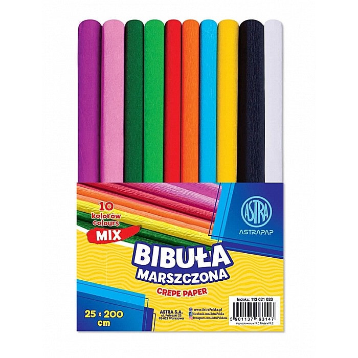 AS HARTIE CREPONATA 25*200CM 10 CULORI/SET 113021033 [1]