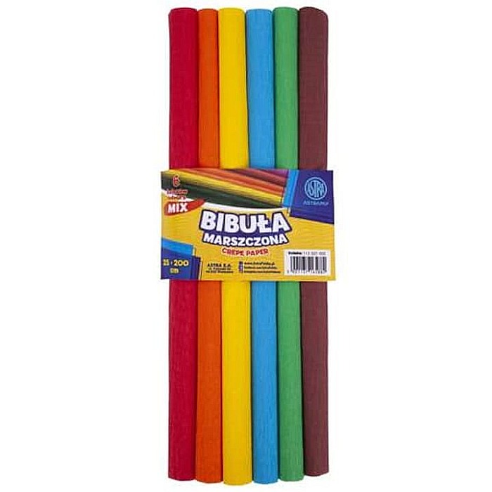 AS HARTIE CREPONATA 25*200CM 6 CULORI/SET 113021035 [1]