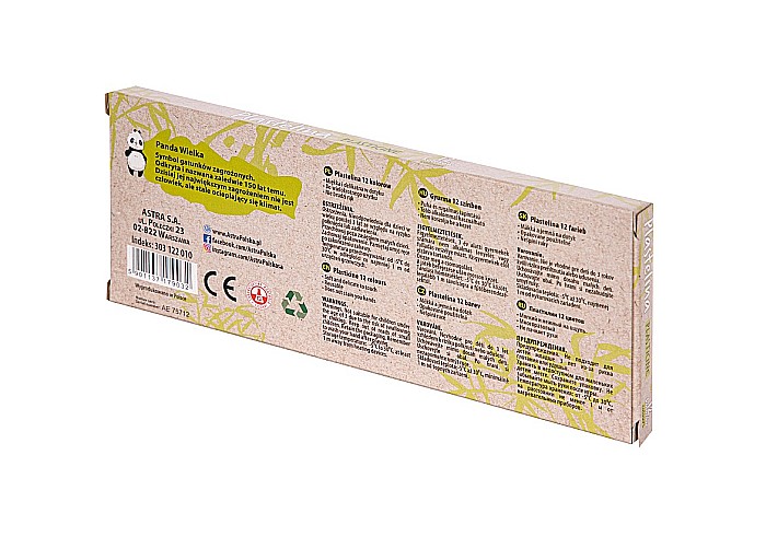 AS PLASTILINA 12 CULORI ECO ASTRA 303122001 [3]