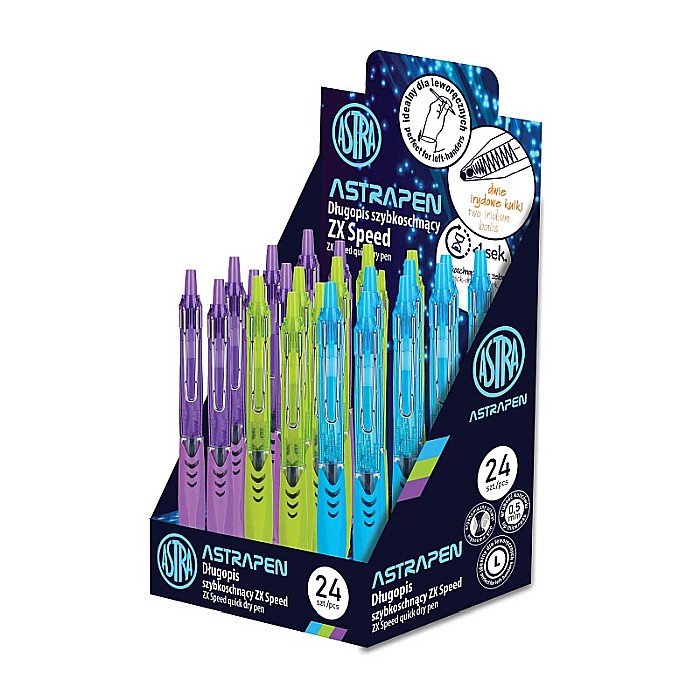 AS PIX GEL ERGONOMIC 0.5MM CLICK ASTRAPEN ZX SPEED CULORI ASORTATE 201122001 [2]