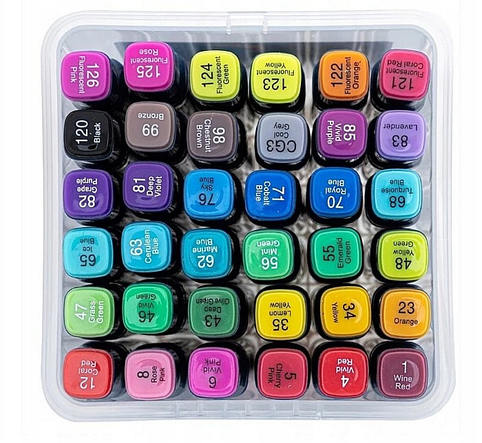 AS MARKERE 2 CAPETE VF. TESIT si VF.FIN 36 CULORI/SET NEON 207023904 [3]