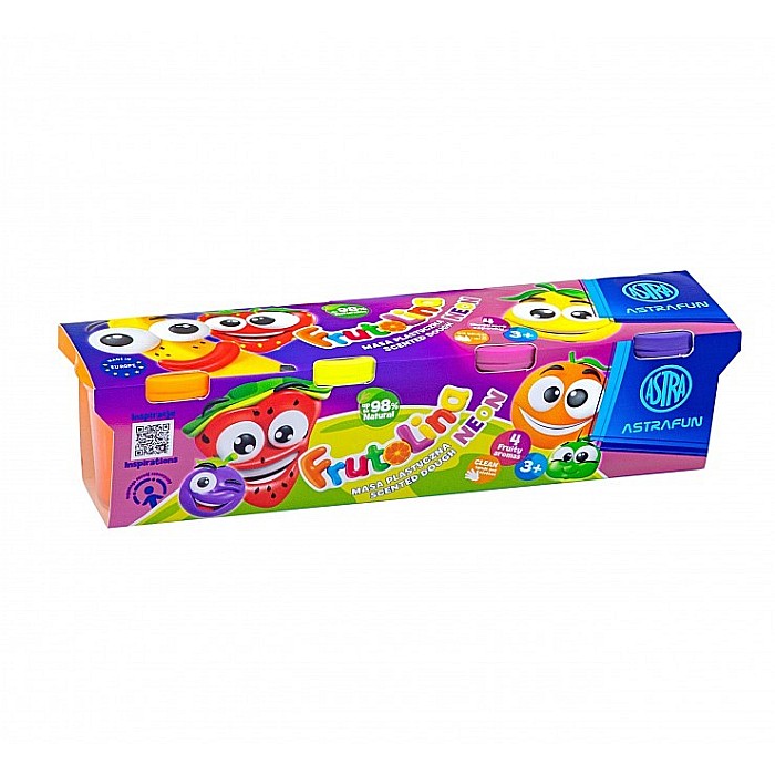 AS PLASTILINA ASTRA FRUTOLINA LA PAHAR 4*100G CULORI NEON  336122012 [1]
