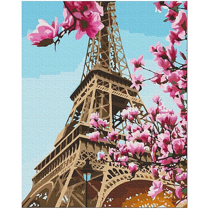 AS PANZA PICTURA PE NUMERE 40*50CM CU VOPSELE SI PENSULE, TURNUL EIFFEL 801022902 [1]