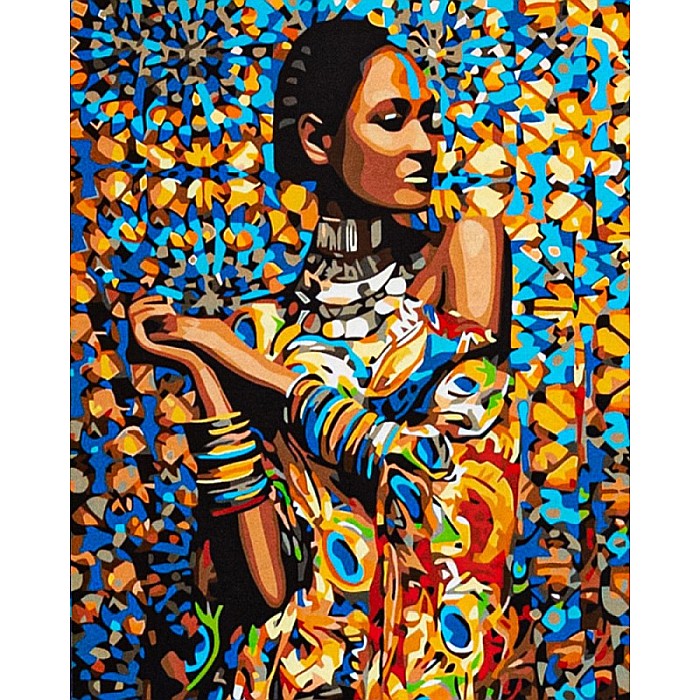 AS PANZA PICTURA PE NUMERE 40*50CM CU VOPSELE SI PENSULE, SPLENDOAREA INDIEI 801023902 [1]