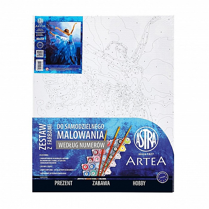 AS PANZA PICTURA PE NUMERE 40*50CM CU VOPSELE SI PENSULE, PRIMABALERINA 801023903 [4]